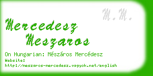 mercedesz meszaros business card
